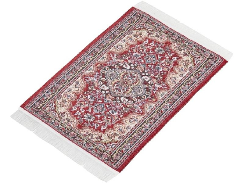 HobbyFun Mini-Utensilien Teppich 15 x 10 cm Rot