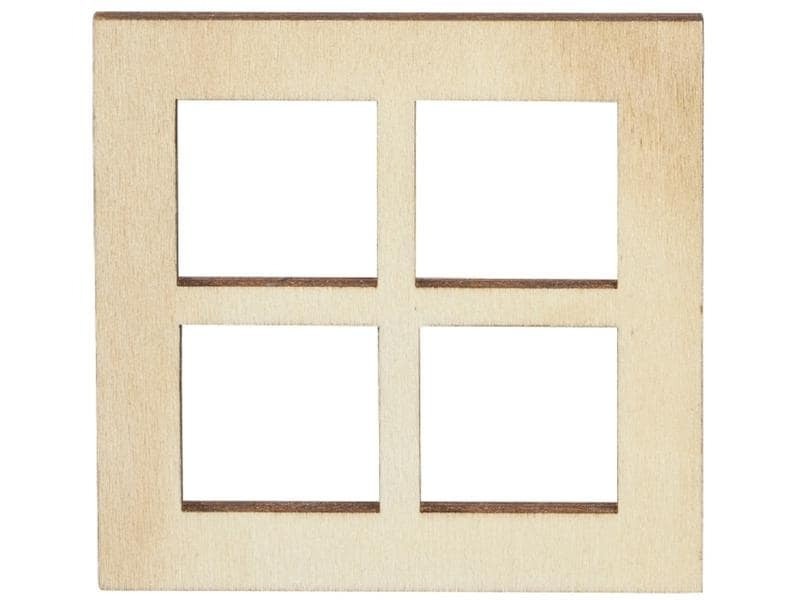 HobbyFun Mini-Haus Fenster 3 Stück