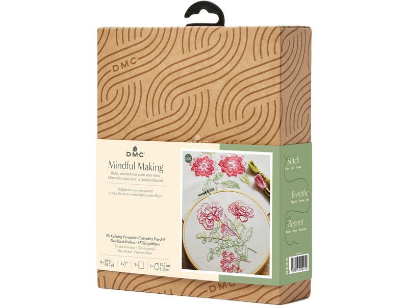 DMC Stickset Mindful Making Duo Nelken, Ø 15.7 cm