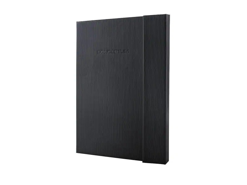 Sigel Notizbuch Conceptum A4, Kariert, Schwarz