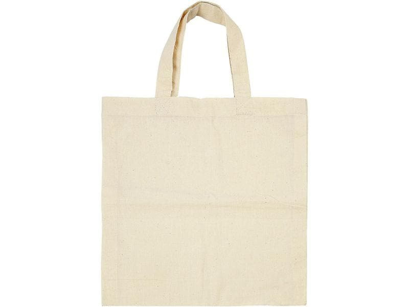 Creativ Company Stofftasche 27.5 x 30 cm 5 Stück, Beige