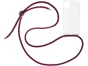 Urbany's Necklace Case iPhone 14 Plus Red Wine