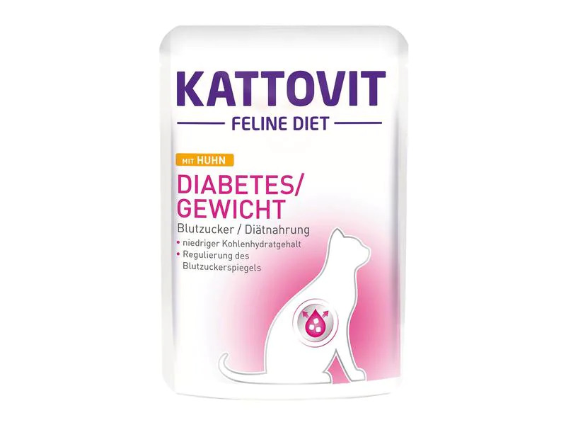 Kattovit Nassfutter Diabetes Huhn, 85 g