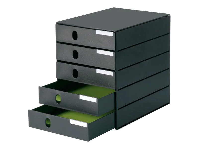 Styro Schubladenbox styroval pro 49 mm 5 Schubladen, Schwarz