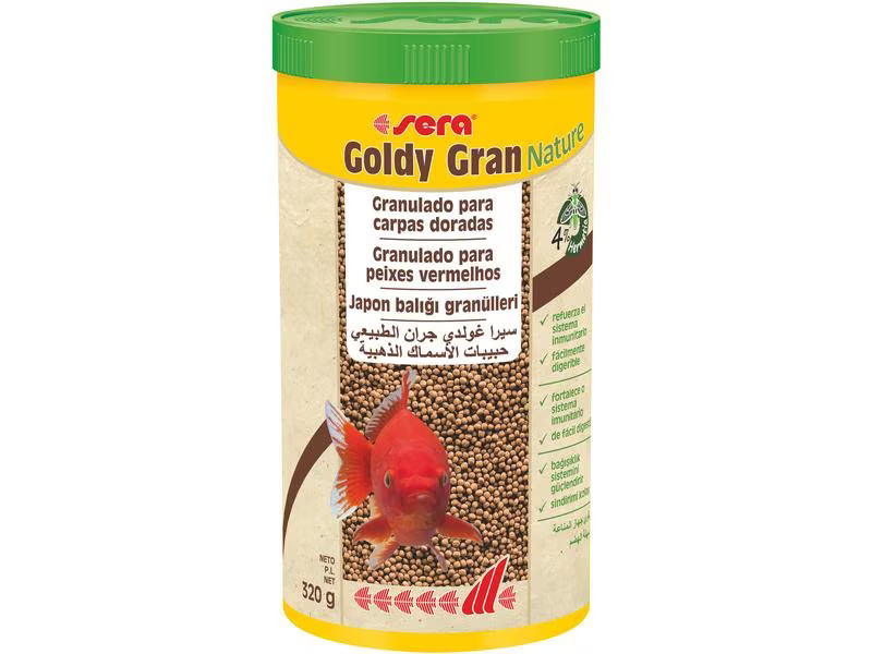sera Basisfutter Goldy Gran Nature, 1000 ml, 320g