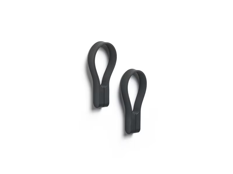 Zone Denmark Handtuchhalter Loop 2 Stück, Schwarz