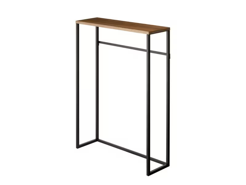 Yamazaki Konsolentisch Tower 80.5 x 60 cm, Braun/Schwarz