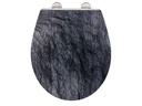 Wenko Toilettensitz Slate Rock Absenkautomatik, Grau