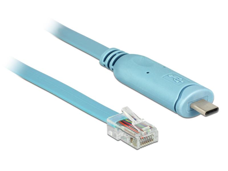 Delock Konsolenkabel USB-C - RJ45 RS-232, Cisco kompatibel, 3m