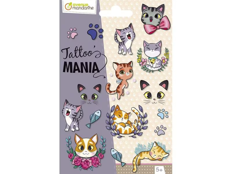 Avenue Mandarine Tattoo Set Tattoo Mania Katzen