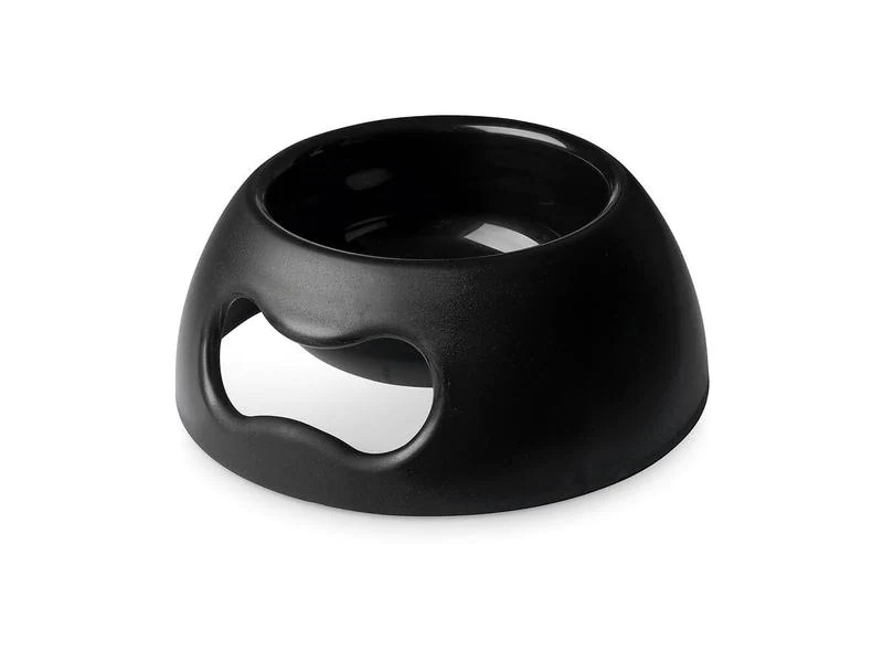 United Pets Kunststoffnapf Pappy Bowl M, 1.1 l, Schwarz
