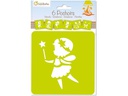 Avenue Mandarine Schablone 15 x 15 cm, Fee