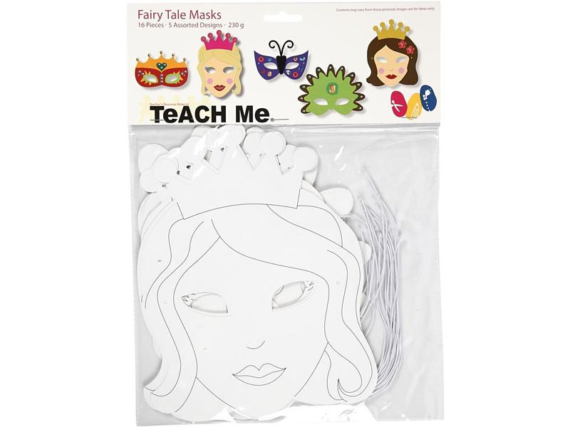 Creativ Company Partyaccessoire Märchen-Masken 16 Stück