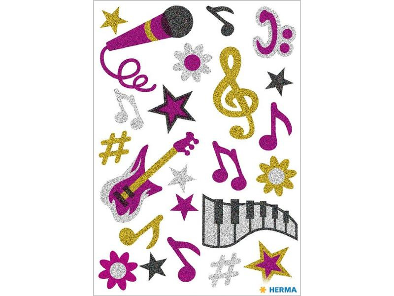 Herma Stickers Motivsticker Musik, 1 Blatt