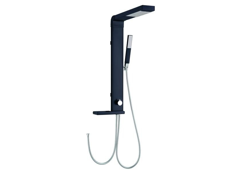 diaqua® Duschpaneel Linus Aluminium Schwarz