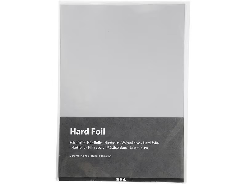 Creativ Company Bastelpapier A4, 5 Blatt, Transparent