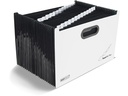 Rapesco Dokumentenmappe Supafile A4, Schwarz/Weiss