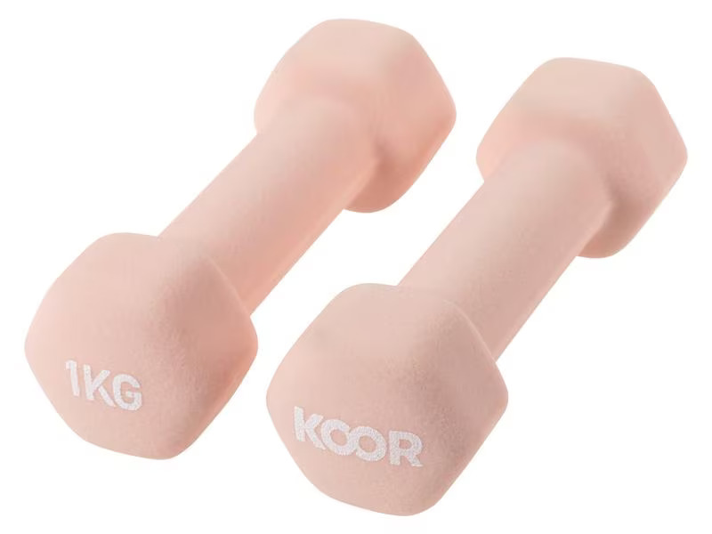 KOOR Kurzhantel-Set 1 kg, Caramel