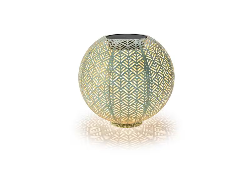 STT Windlicht Solar Antic Ball Sofia, Ø 30 cm, Aqua