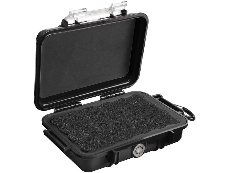 Peli Schutzkoffer Micro 1020 ohne Schaumstoffeinlage, Schwarz