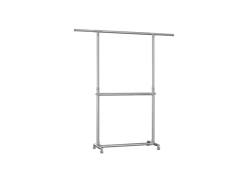 Songmics Garderobenständer 101 - 166 cm, Metall