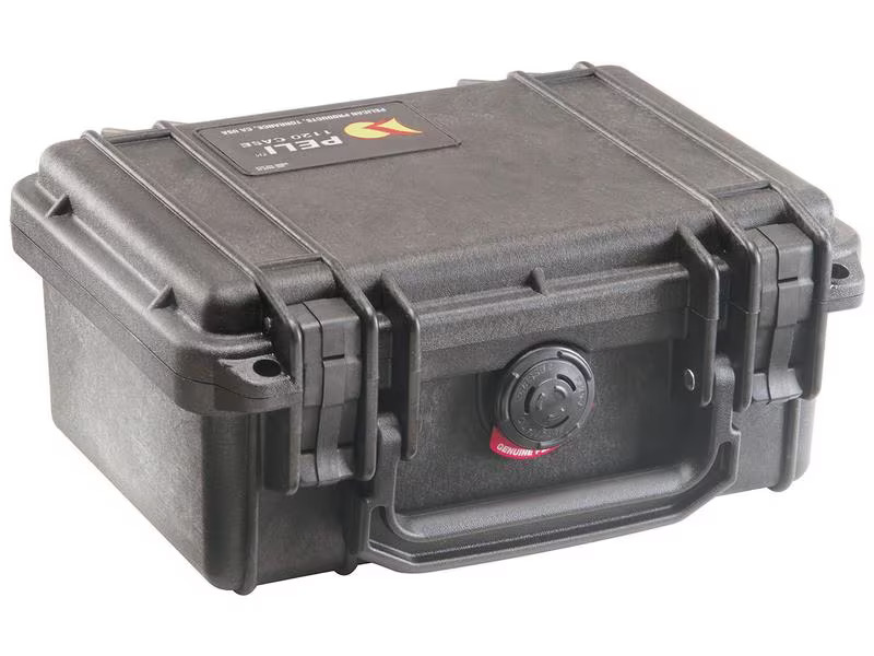 Peli Schutzkoffer 1120 mit Schaumstoffeinlage, Schwarz