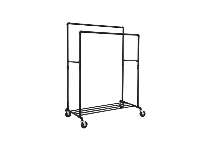 Songmics Garderobenständer Wasserrohr-Design 146 - 162 cm, Eisen