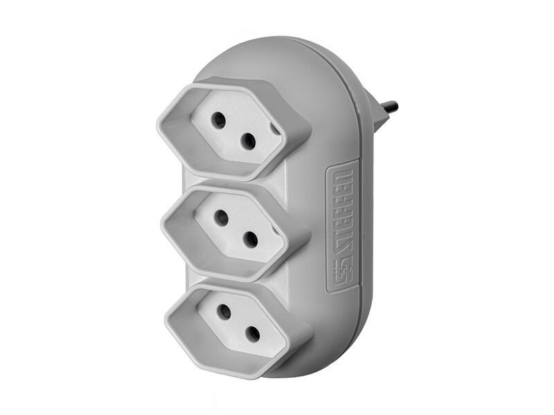 STEFFEN Mehrfachstecker Strong 3x T13, Weiss