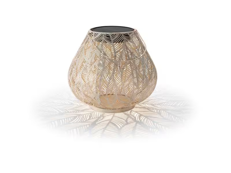 STT Laterne Solar Antic Julia, Ø 29 cm, Alt Weiss