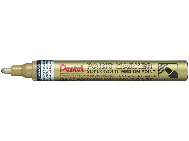 pentel Permanent-Marker Paint 2.5 mm, Metallic Gold