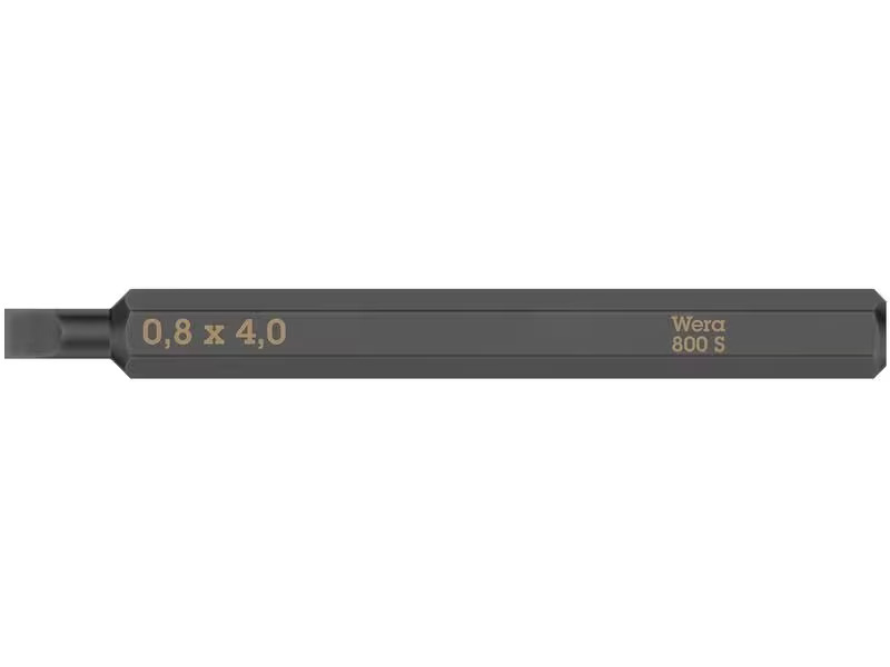 Wera Bit 800 S Schlitz 0.8 x 4 mm, 1-teilig