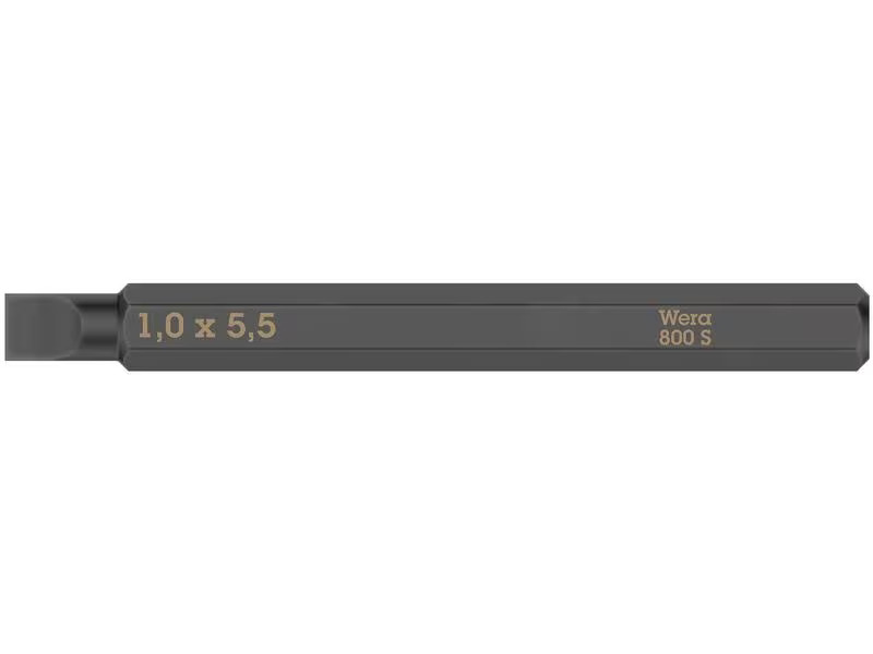 Wera Bit 800 S Schlitz 1.0 x 5.5 mm, 1-teilig