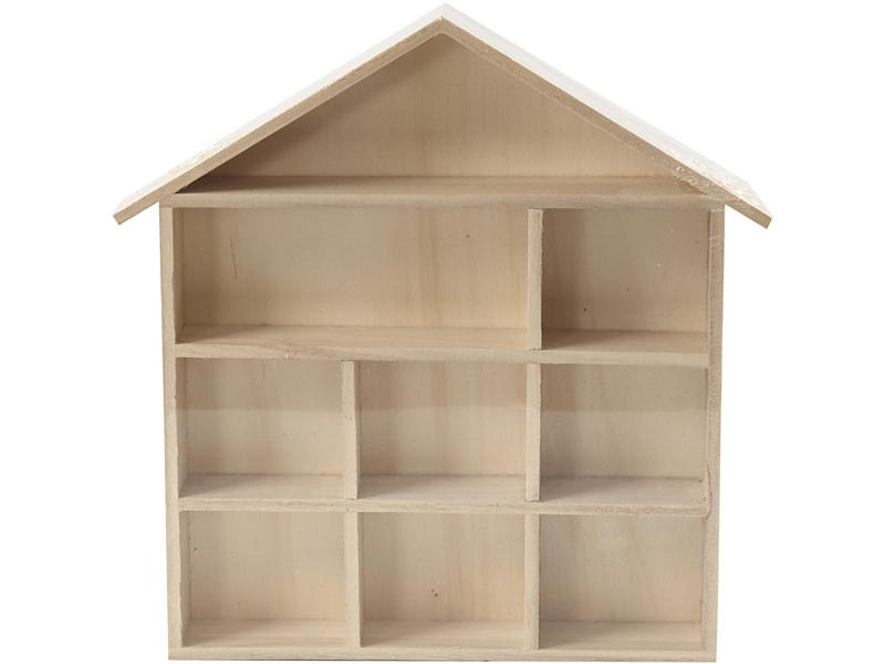 Creativ Company Holzartikel Setzkasten Hausform