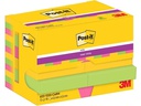 Post-it Notizzettel Super Sticky 47 x 47 mm, Carnival, 12 Blöcke