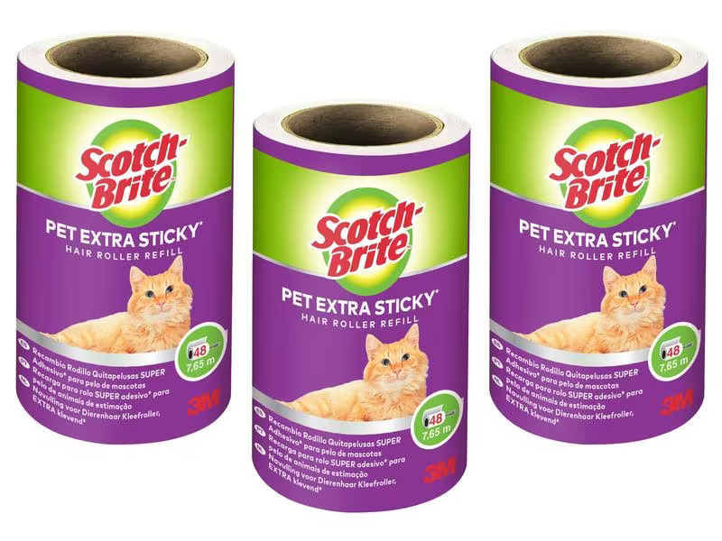 Scotch-Brite Kleiderroller Pet Refill, 3 Ersatzrollen