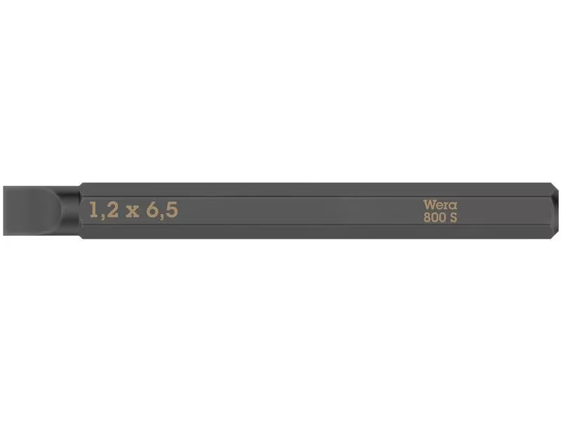Wera Bit 800 S Schlitz 1.2 x 6.5 mm, 1-teilig