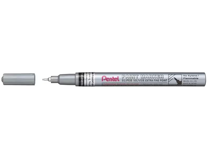 pentel Permanent-Marker Paint 0.7 mm, Silber Metallic