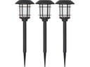 Star Trading Gartenlicht Solar Fride Schwarz, 3 Stück