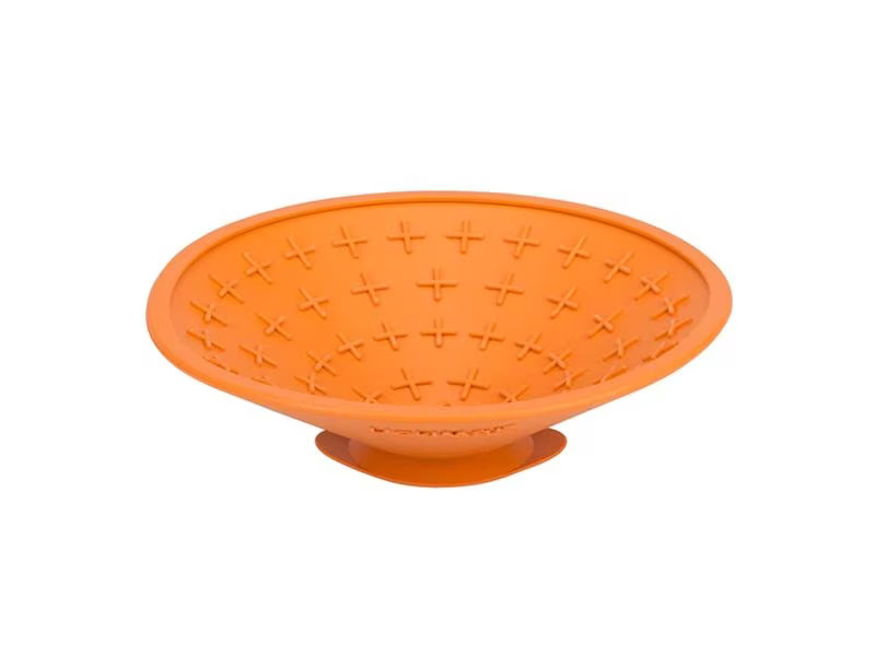 LickiMat Futtermatte Dog Splash, ø 19 cm, Orange