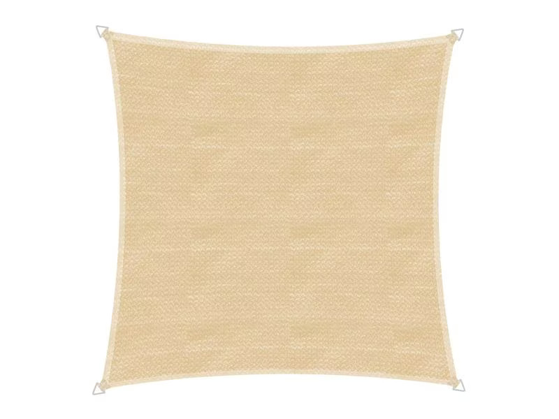 Windhager Sonnensegel Capri, 5 m, Eckig, Champagner