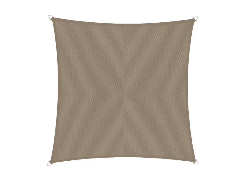 Windhager Sonnensegel Cannes, 5 x 5 m, Eckig, Taupe
