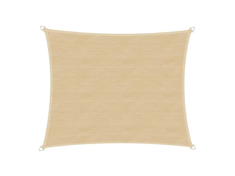 Windhager Sonnensegel Capri, 3 x 4 m, Eckig, Champagner