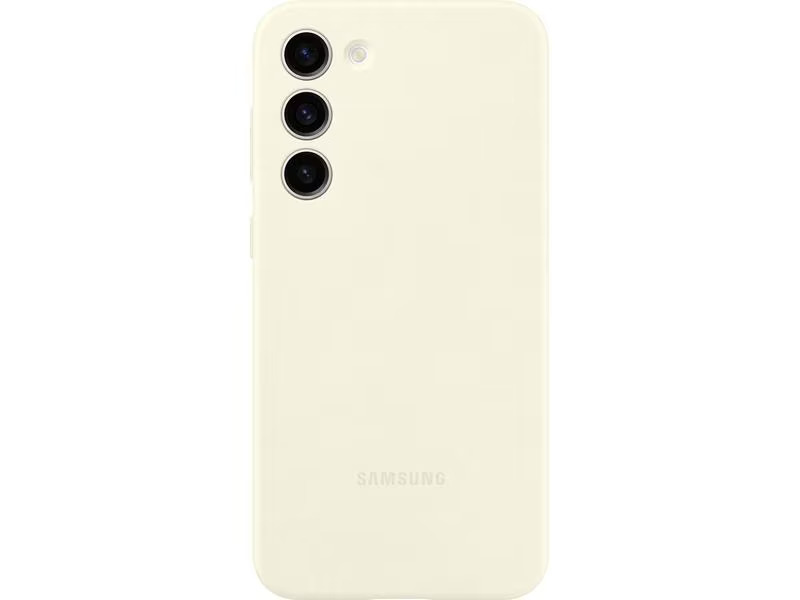 Samsung Back Cover Silicone Galaxy S23+ Creme
