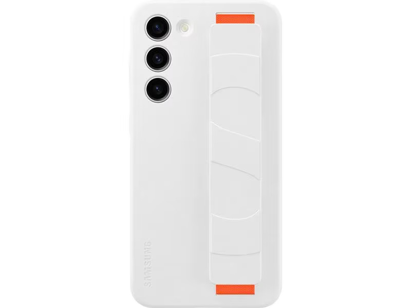 Samsung Back Cover Silicone Grip Galaxy S23+ Weiss