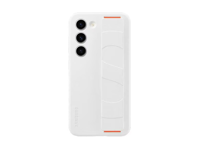 Samsung Back Cover Silicone Grip Galaxy S23 Weiss