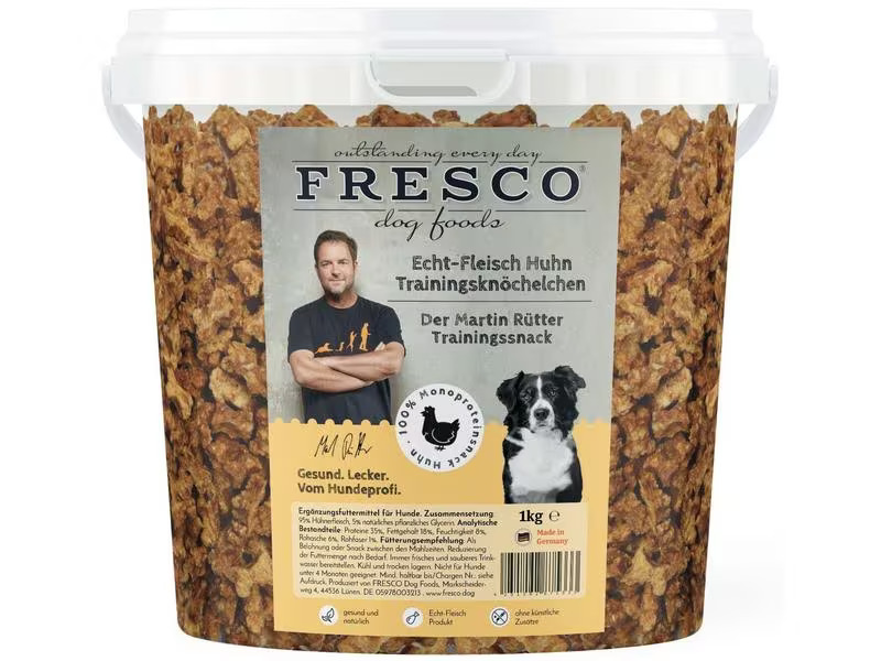 FRESCO Leckerli Martin Rütter Trainingsknöchelchen Huhn, 1 kg