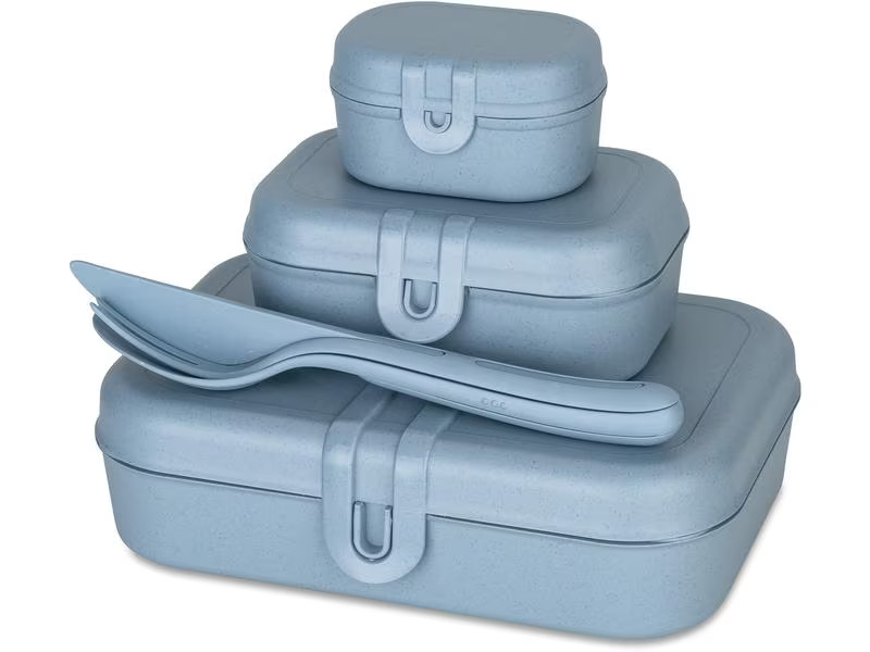 Koziol Lunchbox Pascal Ready 4-teilig, Blau