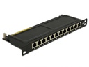 Delock Netzwerkpanel 12 Port 10 Cat.6A LSA schwarz