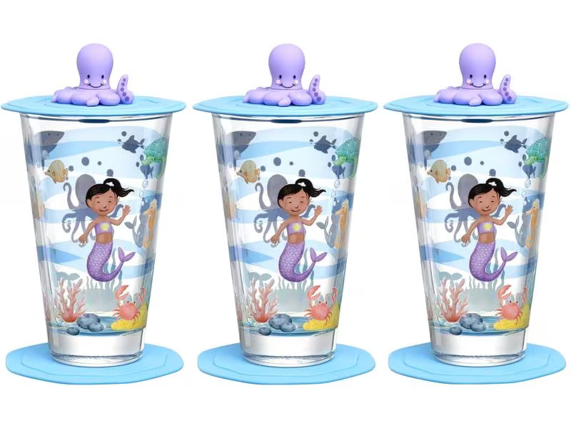 Leonardo Kindertrinkglas Avventura 300 ml, 3-teilig, Meer