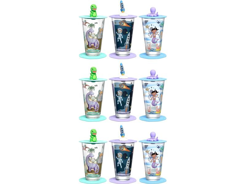 Leonardo Kindertrinkglas Avventura 300 ml, 9-teilig, Assortiert